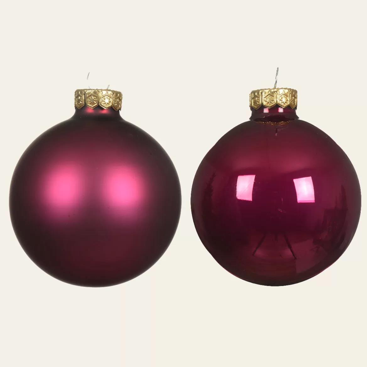 1a184088-fb6b-4985-ad48-cbb32bf6ef9f Beauty Home ΓΥΑΛΙΝΕΣ ΜΠΑΛΕΣ ΜΑΤΖΕΝΤΑ 6 CM ΣΕΤ 12 ΤΜΧ - Image 1