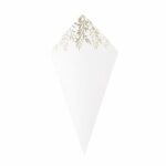 Beauty Home ΧΑΡΤΙΝΑ ΚΩΝΑΚΙΑ ΛΕΥΚΟ ΜΕ ΧΡΥΣΗ ΛΕΠΤΟΜΕΡΕΙΑ ΣΕΤ 10 ΤΜΧ 10,5 x 19,5 CM