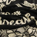 LINO ΠΕΤΣΕΤΑ ΘΑΛΑΣΣΗΣ BEACH TIME BLACK-WHITE 86X160 - Image 2