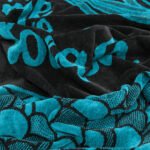 LINO ΠΕΤΣΕΤΑ ΘΑΛΑΣΣΗΣ BEACH TIME BLACK-PETROL 86X160 - Image 2