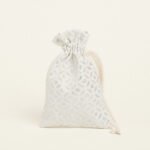 Beauty Home ΠΟΥΓΚΙ ΜΕ ΚΟΡΔΟΝΙ 12 x 17 cm ΖΑΚΑΡ ΕΚΡΟΥ-ΑΣΗΜΙ