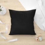 Διακοσμητική Μαξιλαροθήκη 45×45 Lino Home Renas Black 194