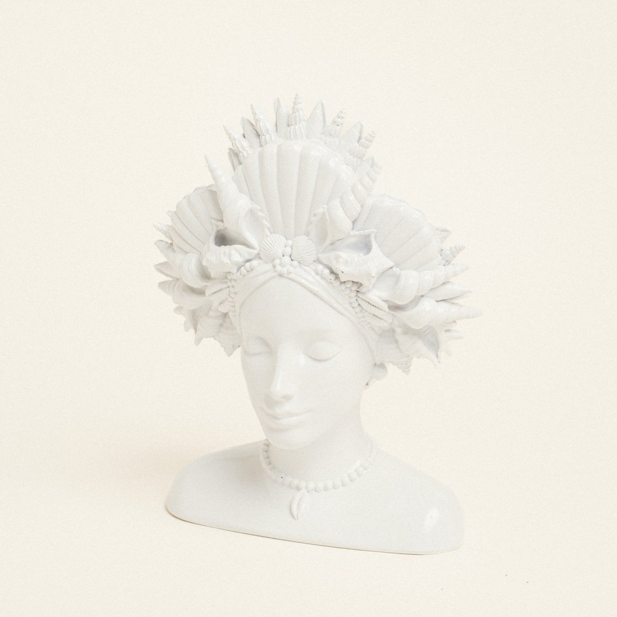 38cc7985-b2cb-41fc-a881-a412b08245ed Beauty Home Βάζο Προτομή Λευκο17.3 x 11,7 x 23 cm - Image 1