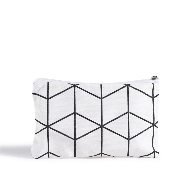 3f8a4394-3006-480e-b4cf-f7f06b6cfa00 Beauty Home ΠΟΡΤΟΦΟΛΑΚΙ 9 x 16 cm ΓΕΩΜΕΤΡΙΚΟΙ ΡΟΜΒΟΙ ΛΕΥΚΟ-ΜΑΥΡΟ - Image 1