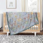 LINO ΚΟΥΒΕΡΤΑ FLEECE SHERPA ΦΩΣΦΟΡΙΖΕ VOLCANO GREY-CIEL 110X150 - Image 3