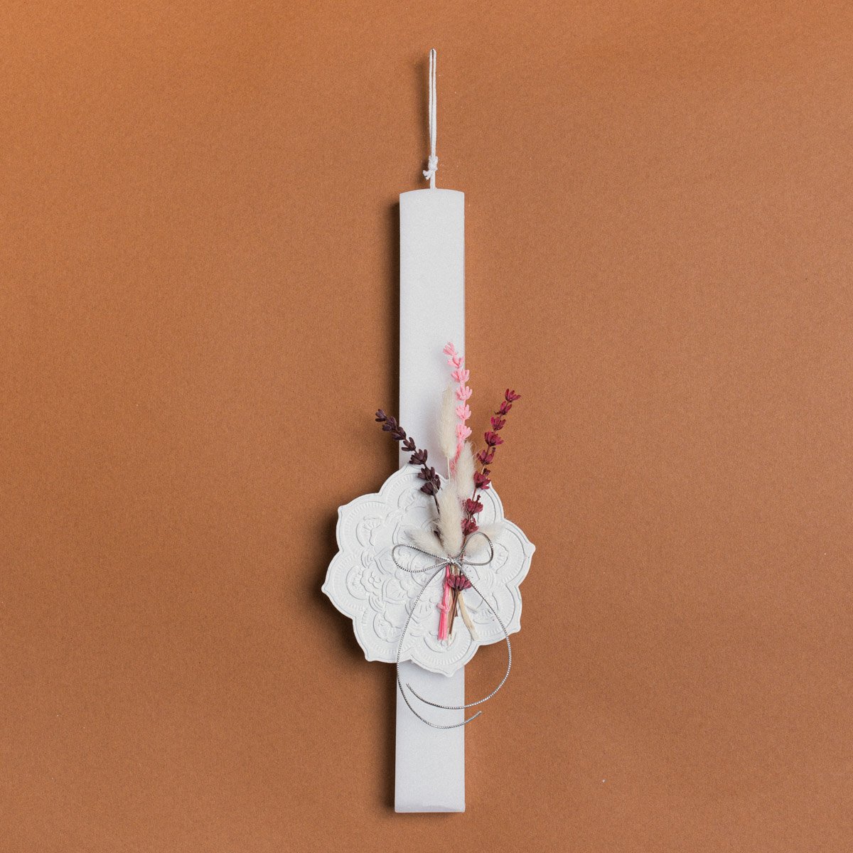 4608b8fa-7149-4de1-9082-63ee8db8fa07 Beauty Home ΛΑΜΠΑΔΑ 33cm ΣΟΥΒΕΡ ΜΕ ΑΠΟΞΗΡΑΜΕΝΑ ΛΕΥΚΟ ΣΕ ΣΥΣΚΕΥΑΣΙΑ ΔΩΡΟΥ - Image 1