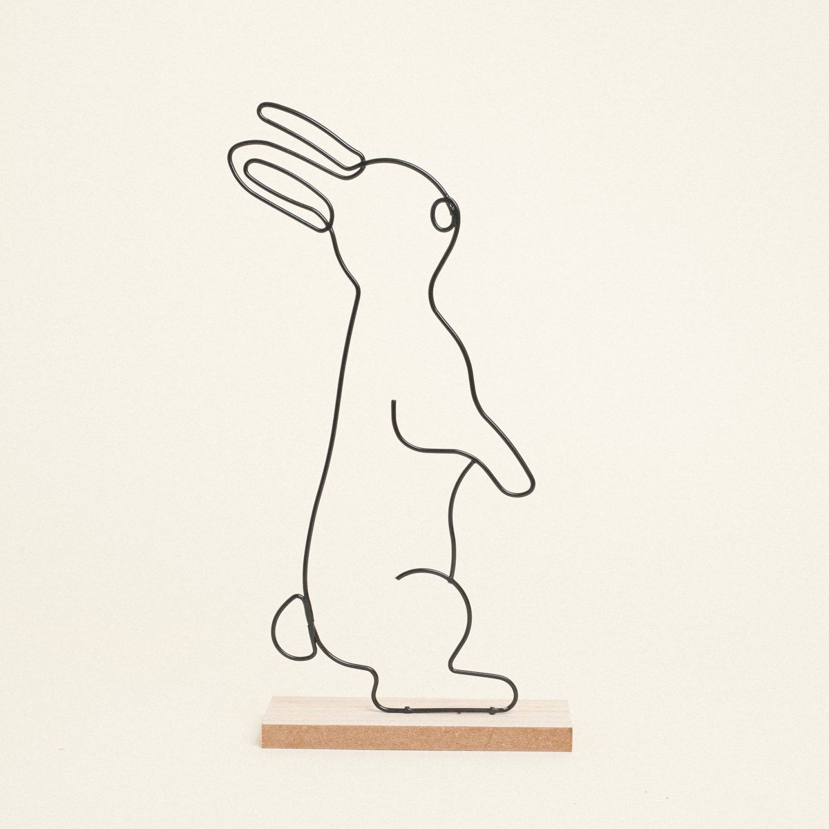 5299999248202 Beauty Home Διακοσμητικός Λαγός από Μέταλλο 5cm x 15cm x 29cm Α - Image 1