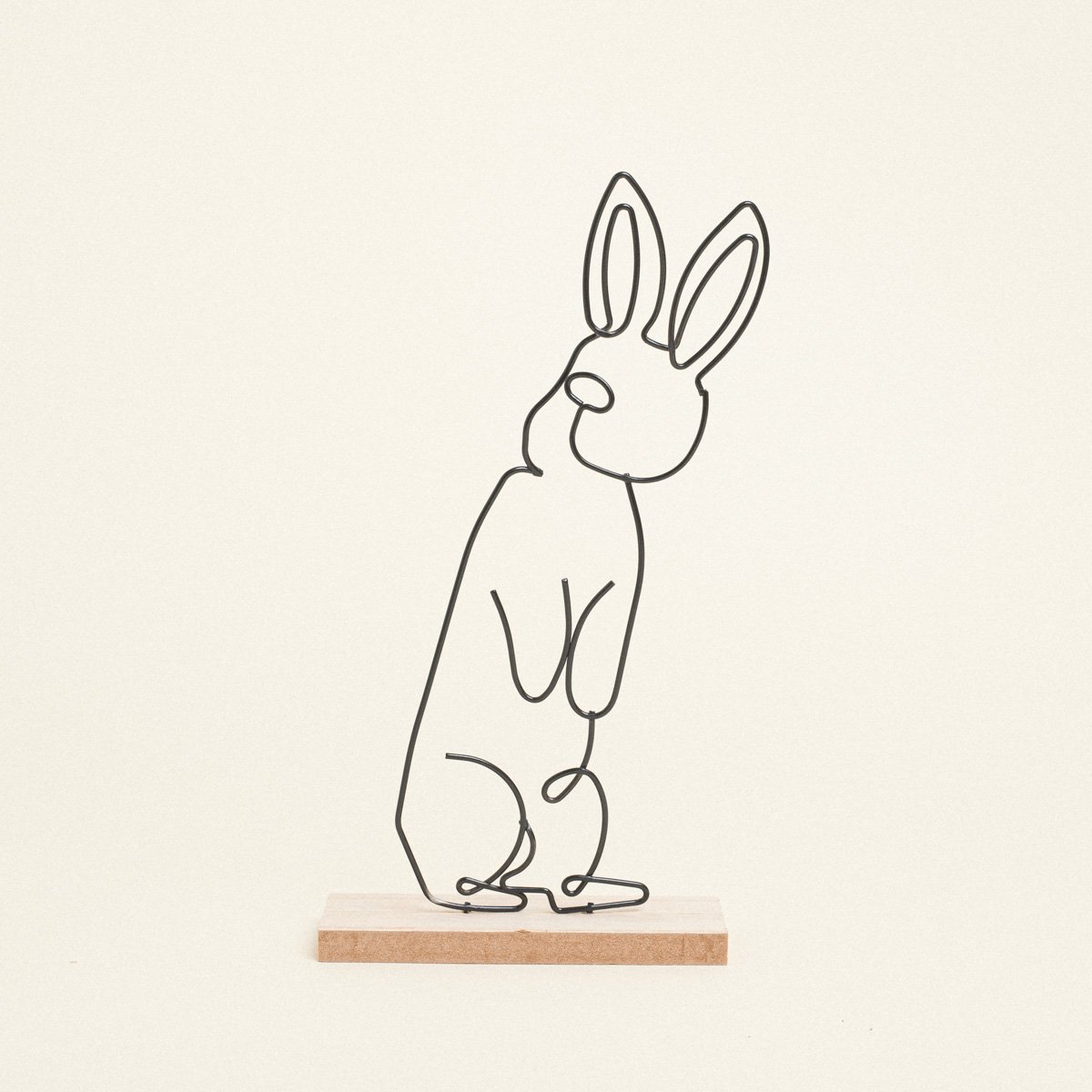 5299999248219 Beauty Home Διακοσμητικό Λαγός από Μέταλλο 5cm x 15cm x 29cm Β - Image 1