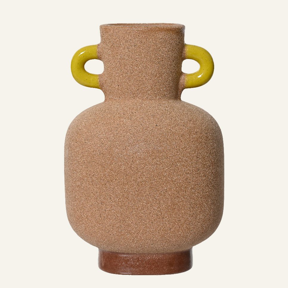 6130c49e-f678-4cf0-811a-d85342dac3ec Beauty Home Πήλινο βάζο 15cm x 10cm x 23cm - Image 1