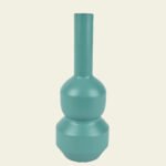 Beauty Home Μεταλλικό Βάζο Sage Green 12 x 34 cm