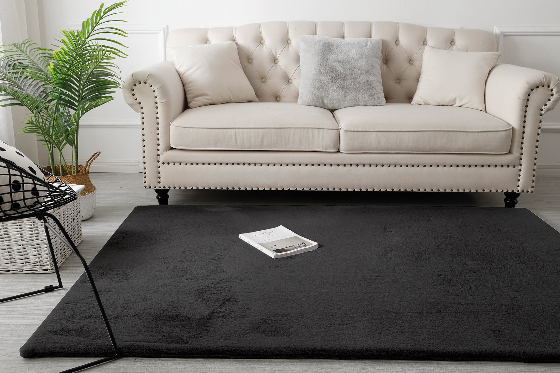 7000002393 LINO ΧΑΛΙ DOUX BLACK 160X230 - Image 1