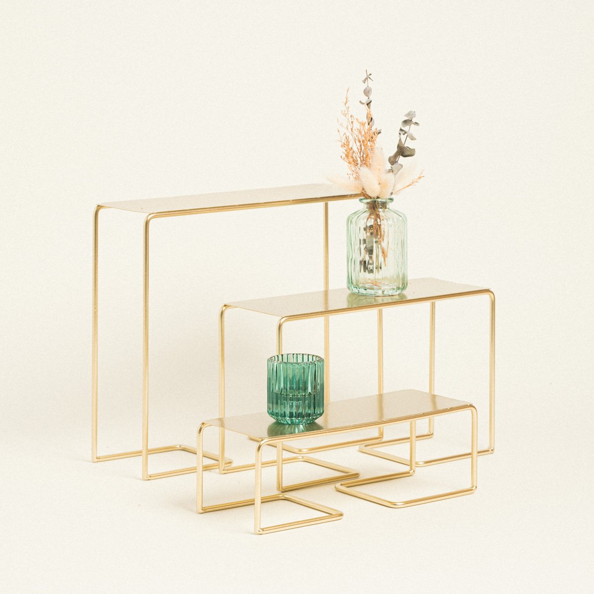 795179 Beauty Home 3 ΜΕΤΑΛΛΙΚΕΣ ΒΑΣΕΙΣ ΠΑΡΟΥΣΙΑΣΗΣ 27×29,5x10cm / 18×28,5x10cm / 9x27x10cm - Image 1