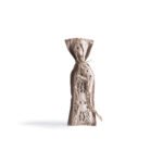 Beauty Home ΠΟΥΓΚΙ ΜΕ ΔΑΝΤΕΛΑ 6 x 19 cm ΜΠΕΖ-ΕΚΡΟΥ