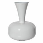 Beauty Home Μεταλλικό Βάζο Λευκό 17 x 23 CM