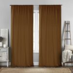 Κουρτίνα με Τρέσα 140×280 Lino Home Renas Tabac 216