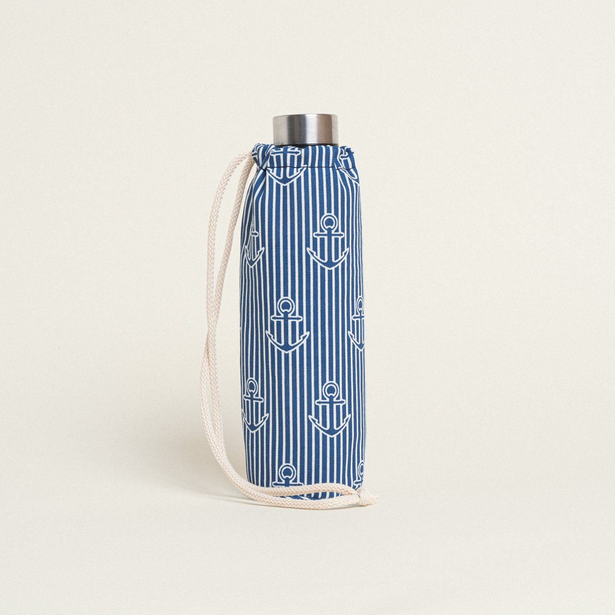 85f44b99-abc8-4a77-8ca3-ed5959fa949e Beauty Home ΘΗΚΗ ΓΙΑ ΜΠΟΥΚΑΛΙ ΜΕ ΚΟΡΔΟΝΙ 22 x 12 cm ΑΓΚΥΡΑ ΡΙΓΕ ΜΠΛΕ - Image 1