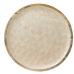 Beauty Home Διακοσμητικός Δίσκος από Ξύλο Μάνγκο 48 cm