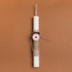 Beauty Home ΛΑΜΠΑΔΑ 25cm ΞΥΛΙΝΟ ΜΑΤΙ ΡΟΖ ΣΕ ΣΥΣΚΕΥΑΣΙΑ ΔΩΡΟΥ