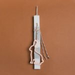 Beauty Home ΛΑΜΠΑΔΑ 33cm ΞΥΛΙΝΟ ΠΕΡΙΓΡΑΜΜΑ ΛΑΓΟΣ ΣΟΜΟΝ ΣΕ ΣΥΣΚΕΥΑΣΙΑ ΔΩΡΟΥ