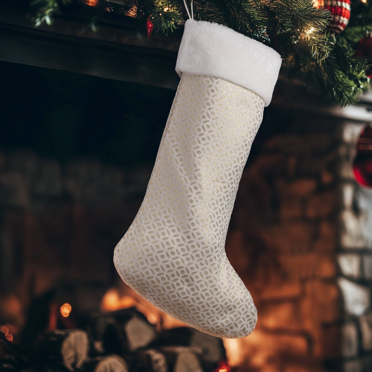 bd524f06-850e-46dc-99f3-5781e19fc9fd Beauty Home ΚΑΛΤΣΑ 50 x 30 CM ΖΑΚΑΡ ΕΚΡΟΥ- ΧΡΥΣΟ - Image 1