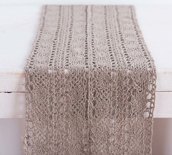 Beauty Home ΡΑΝΝΕΡ ΔΑΝΤΕΛΑ 23 cm ΜΠΕΖ