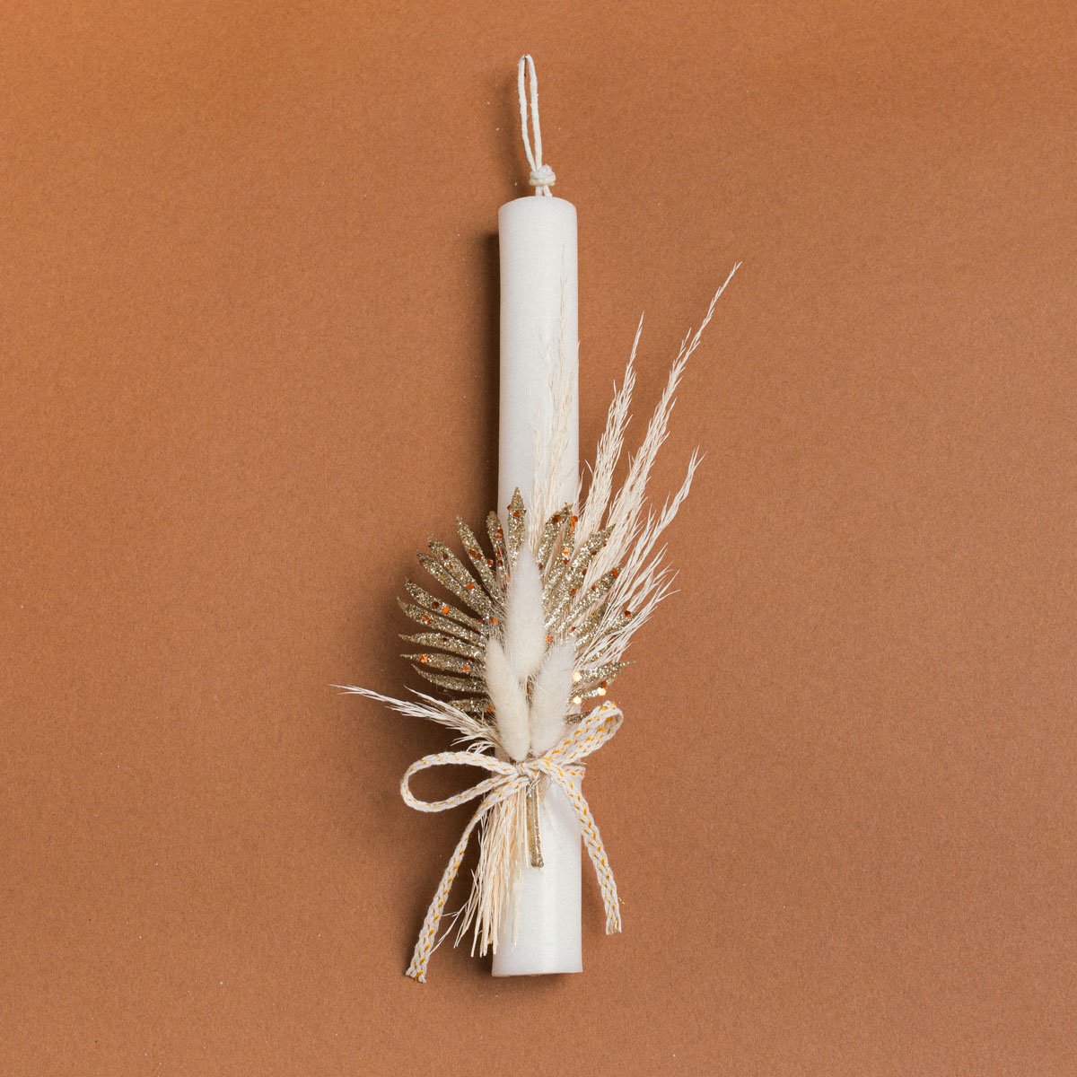 c8b401c0-3b16-46e2-8672-5df15a8918c8 Beauty Home ΛΑΜΠΑΔΑ 25cm ΦΥΛΛΟ PALMA ΧΡΥΣΟ ΣΕ ΣΥΣΚΕΥΑΣΙΑ ΔΩΡΟΥ - Image 1