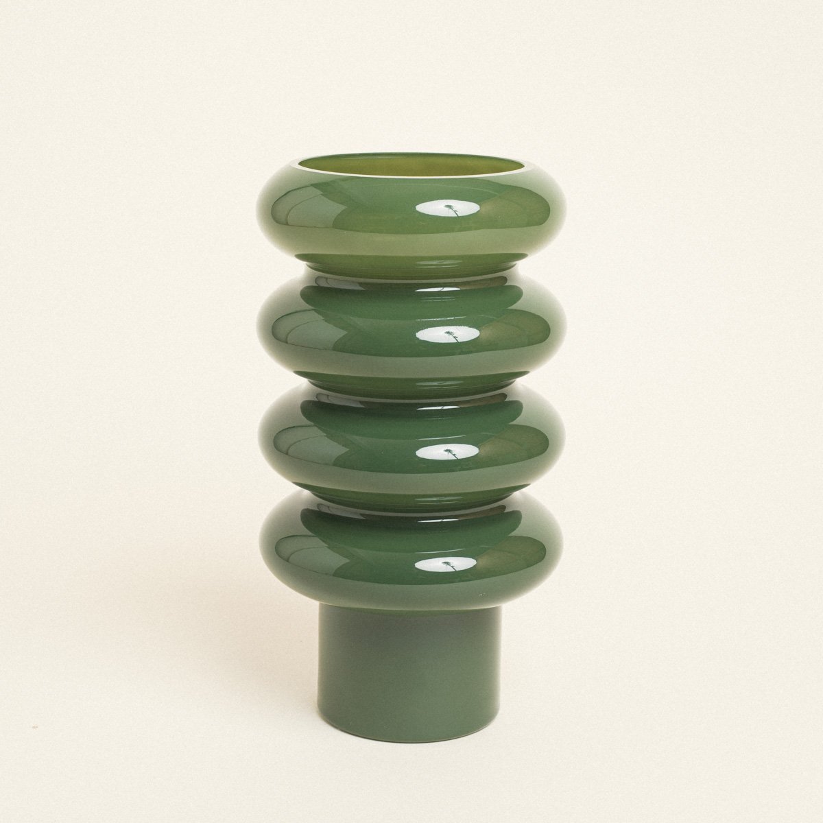 d00562ba-c958-4dd8-a016-1dbb5971c5eb Beauty Home Βάζο με Δαχτυλίους 14 cm x 25.5 cm - Image 1