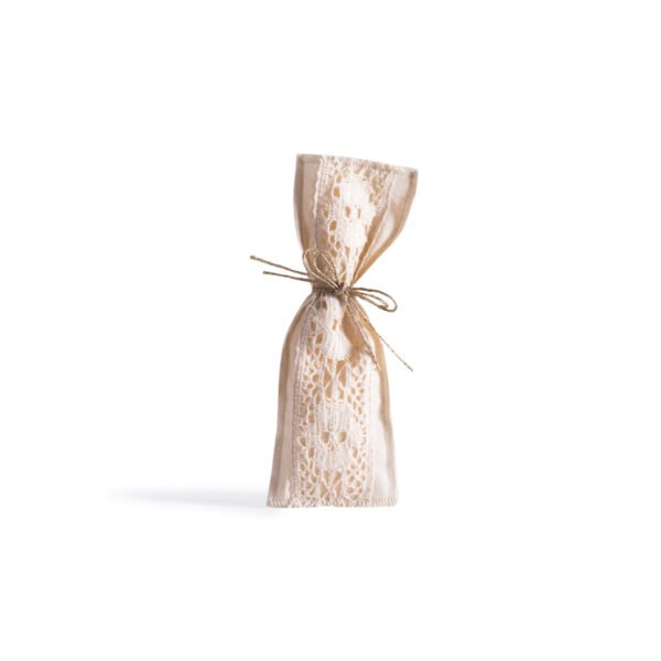 Beauty Home ΠΟΥΓΚΙ ΜΕ ΔΑΝΤΕΛΑ 6 x 19 cm ΕΚΡΟΥ-ΕΚΡΟΥ