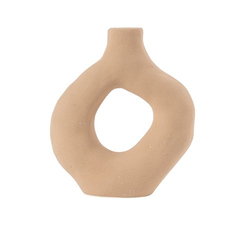 dac258e5-475f-4424-b182-1836f07d4a2f Beauty Home Βάζο Sonora Κάμελ 19,5 x 17 CM - Image 1