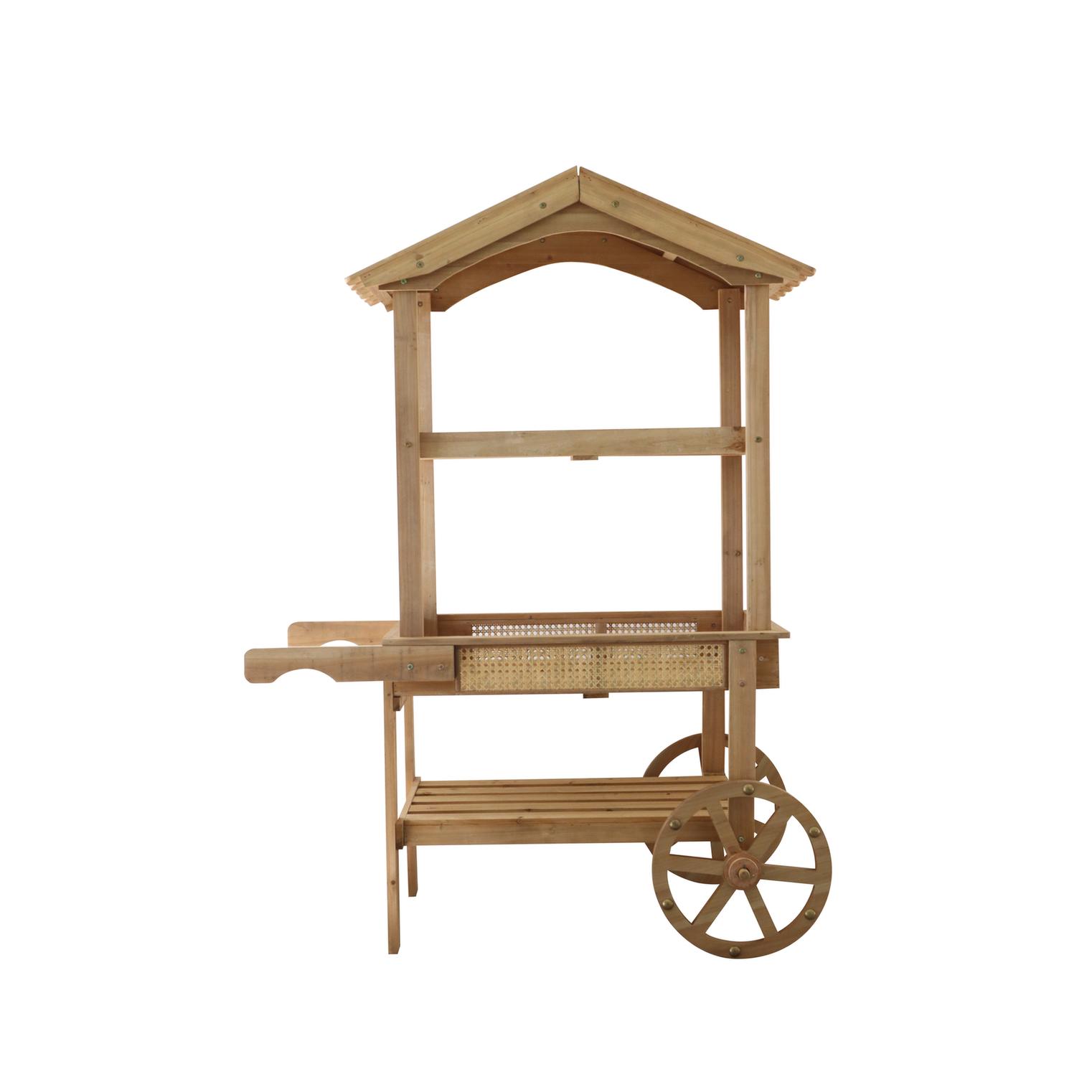 df733c8f-43ea-4647-b6eb-1f2c89e5014d Beauty Home Ξύλiνη Καρότσα Alfonse 148 x 108 x 46 CM - Image 1