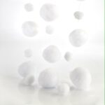 Beauty Home ΓΙΡΛΑΝΤΑ ΜΕ ΛΕΥΚΑ  ΠΟΝ ΠΟΝ 180 CM