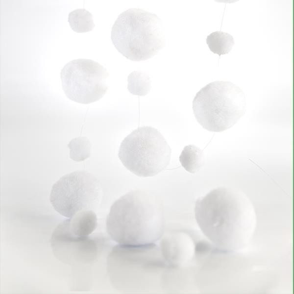 e3047e00-f741-4996-a6b1-dcb3da84903b Beauty Home ΓΙΡΛΑΝΤΑ ΜΕ ΛΕΥΚΑ ΠΟΝ ΠΟΝ 180 CM - Image 1