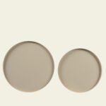 Beauty Home Μεταλλικοί Στρογγυλοί Δίσκοι ΣΕΤ 2 ΤΜΧ, 30cm, 25cm