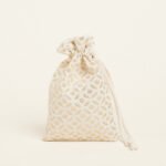 Beauty Home ΠΟΥΓΚΙ ΜΕ ΚΟΡΔΟΝΙ 12 x 17 cm ΖΑΚΑΡ ΕΚΡΟΥ- ΧΡΥΣΟ