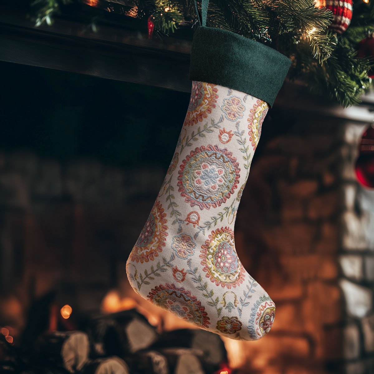 f40d93cd-b0de-457a-b07a-937f300380ce Beauty Home ΚΑΛΤΣΑ 50 x 30 CM ΣΤΟΦΑ ΙΝΔΙΚΟΙ ΚΥΚΛΟΙ - Image 1