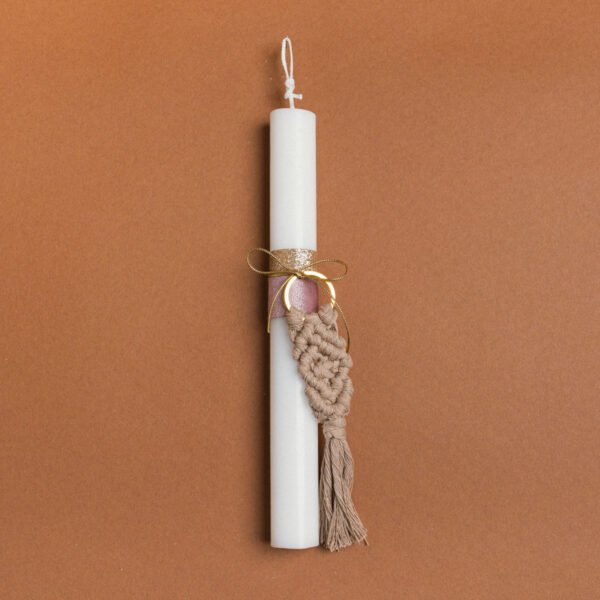 Beauty Home ΛΑΜΠΑΔΑ 25cm ΜΑΚΡΑΜΕ ΜΠΡΕΛΟΚ ΜΟΚΑ ΜΕ ΦΙΟΓΚΟ ΣΕ ΣΥΣΚΕΥΑΣΙΑ ΔΩΡΟΥ