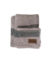 Σετ Πετσέτες 3 Τεμαχίων Cosmin Crystal Grey - Image 2