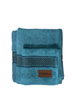 Σετ Πετσέτες 3 Τεμαχίων Cosmin Crystal Denim - Image 2