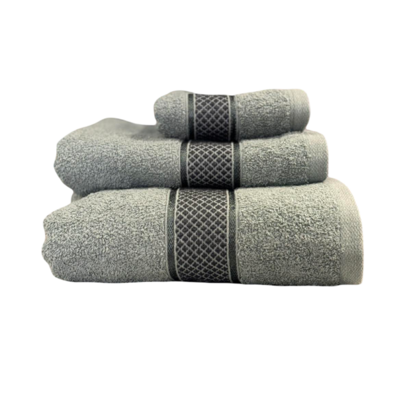 Σετ Πετσέτες 3 Τεμαχίων Cosmin Crystal Green