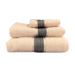 Σετ Πετσέτες 3 Τεμαχίων Cosmin Crystal Cream