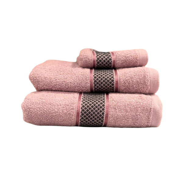 Σετ Πετσέτες 3 Τεμαχίων Cosmin Crystal Amethyst