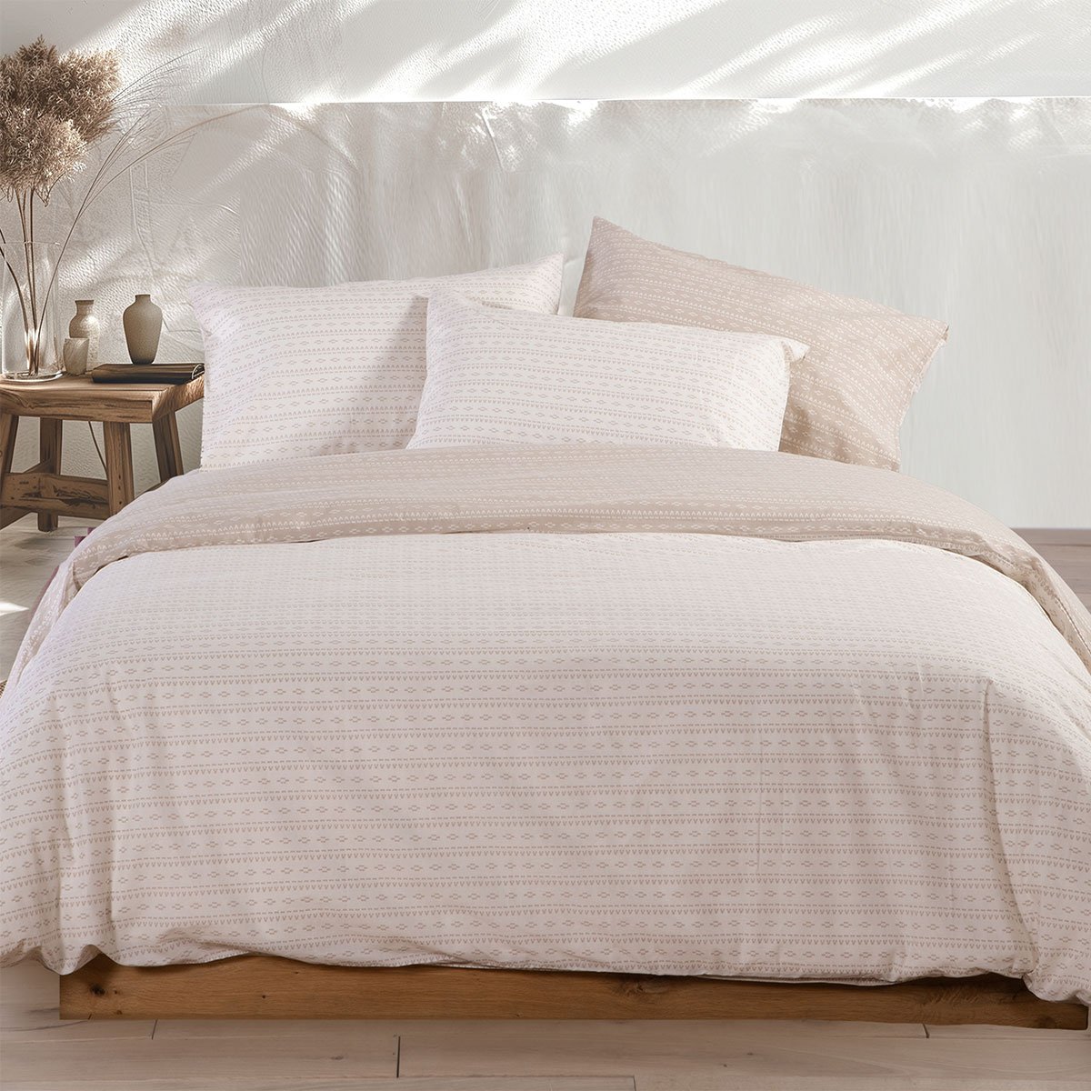 σεντόνια-υπέρδιπλα-σετ-nef-nef-homeware-barsol-beige Σετ Σεντόνια Υπέρδιπλα 240×260 Nef Nef Promo Barsol Beige - Image 1