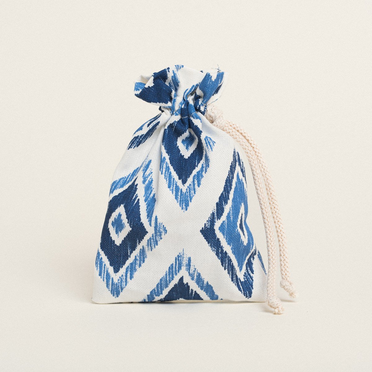 0479868a-99e7-4784-ac99-dcac684485f6-3 Beauty Home ΠΟΥΓΚΙ ΜΕ ΚΟΡΔΟΝΙ 12 x 17 cm ΜΠΛΕ ΡΟΜΒΟΙ - Image 1