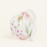 Beauty Home ΠΟΥΓΚΙ ΟΒΑΛ ΜΕ ΚΟΡΔΟΝΙ 13 x 14 cm ΠΟΠΛΙΝΑ ΑΝΘΗ ΣΕ ΛΙΛΑ ΑΠΟΧΡΩΣΕΙΣ