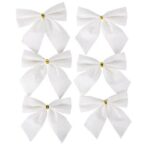 Beauty Home ΦΙΟΓΚΑΚΙΑ ΛΕΥΚΑ ΜΕ ΓΚΛΙΤΕΡ 7,50 x 7,50 cm 6 ΤΜΧ