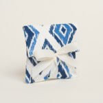 Beauty Home ΠΟΥΓΚΙ ΜΕ ΚΟΡΔΕΛΑ 12 x 17 cm ΜΠΛΕ ΡΟΜΒΟΙ