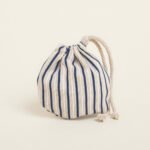 Beauty Home ΠΟΥΓΚΙ ΟΒΑΛ ΜΕ ΚΟΡΔΟΝΙ 13 x 14 cm ΡΙΓΕ ΜΠΛΕ