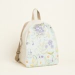 Beauty Home BACKPACK 43x35x23cm ΠΟΠΛΙΝΑ ΑΝΘΗ ΣΕ ΒΕΡΑΜΑΝ ΦΟΝΤΟ