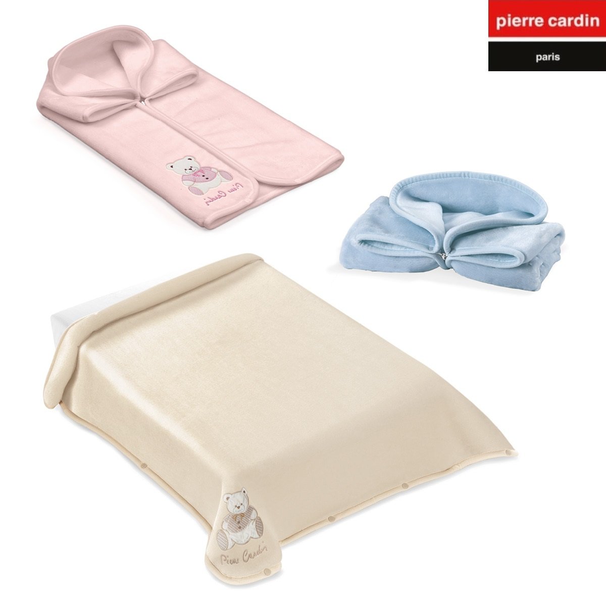 560_babysacP.CARDIN-1200x1200 ΚΟΥΒΕΡΤΑ ΥΠΝΟΣΑΚΟΣ 80Χ90 PIERRE CARDIN (560) - Beige - Image 1