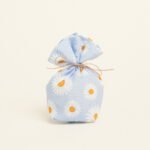 Beauty Home ΠΟΥΓΚΙ ΜΕ ΒΑΣΗ 8 x 12 cm ΠΟΠΛΙΝΑ ΜΑΡΓΑΡΙΤΕΣ ΓΑΛΑΖΙΟ ΦΟΝΤΟ